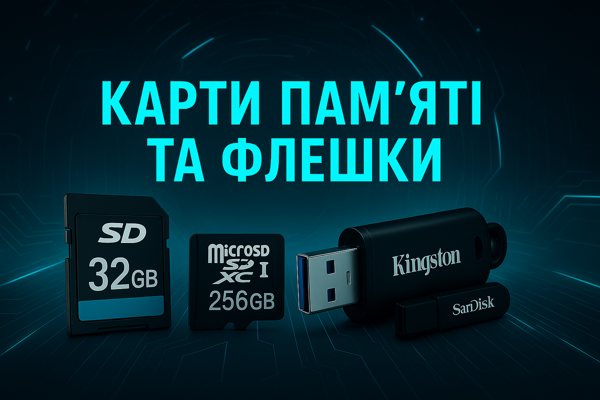 Карти пам’яті та флешки: який обрати, щоб не втратити дані?